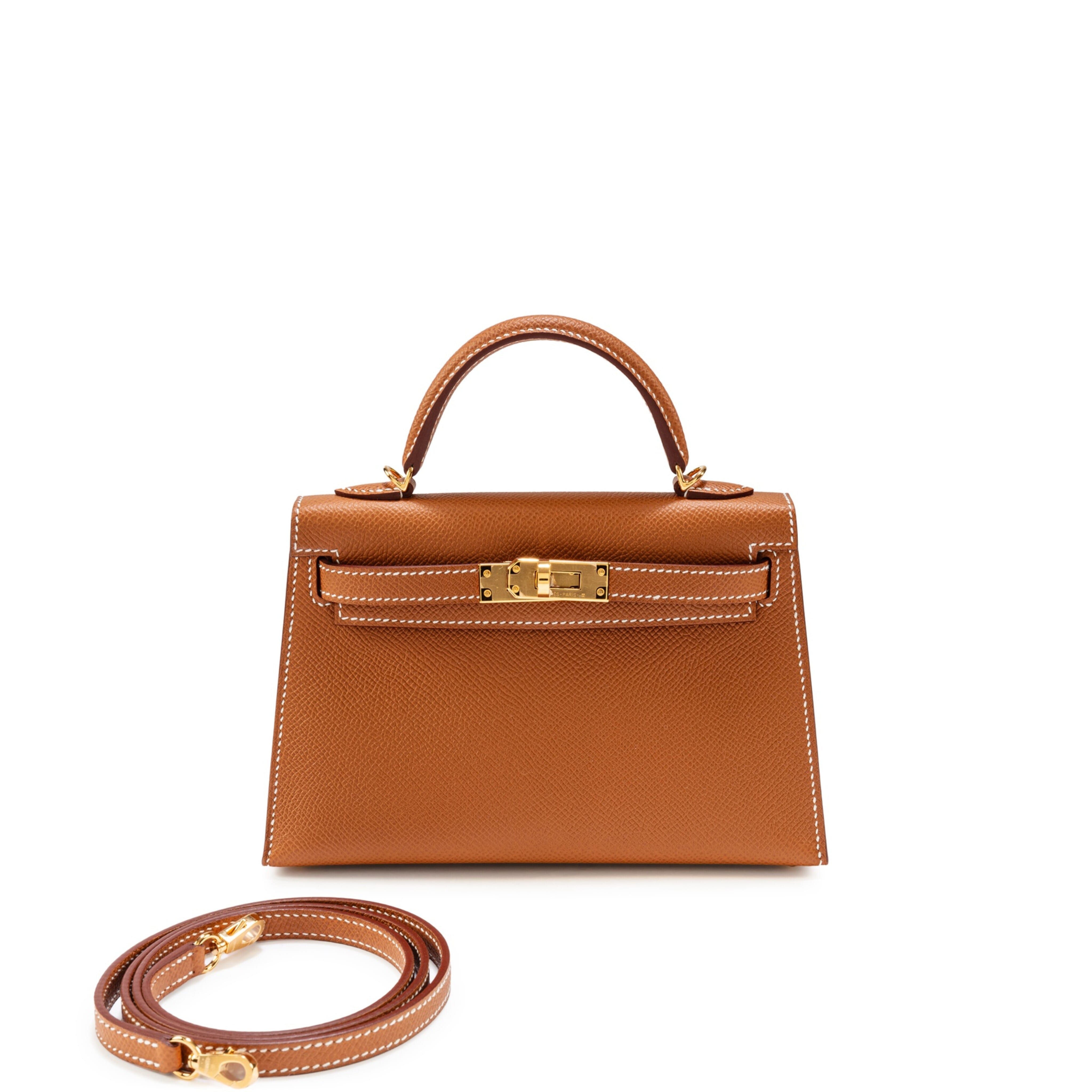 Gold Epsom Mini Kelly 20 II Gold Hardware 2023, €15,000-€18,000 (approximately P1,011,840 to P1,214,208), HERMÈS, sothebys.com